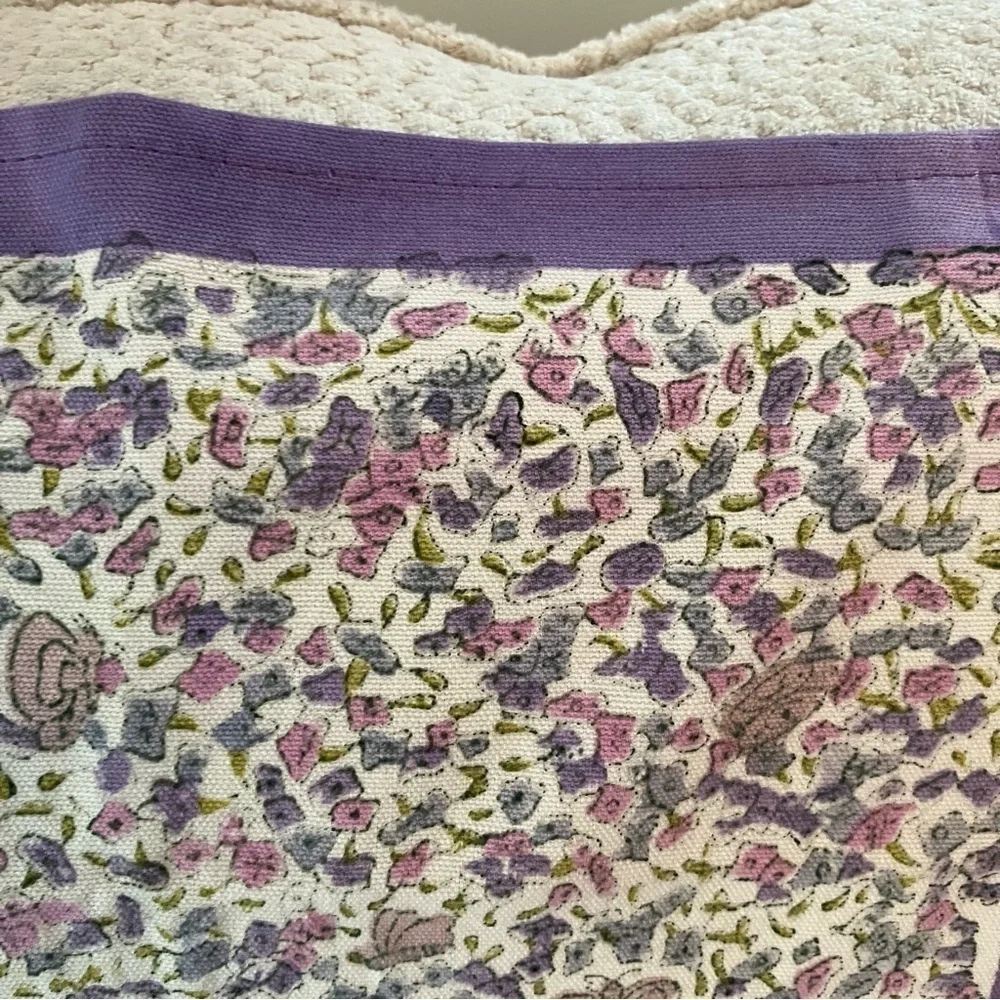 Couleur Nature Placemats Napkins  (5) Purple Flowers Butterfly Cottagecore